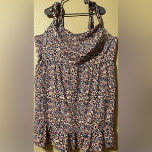 Old Navy Cami Multi Color Floral Dress 4X
